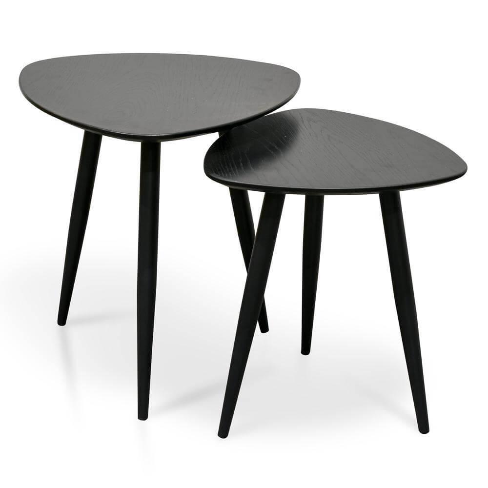 Calibre Set of Side Table - Black ST2410-KD-Side Table-Calibre-Prime Furniture