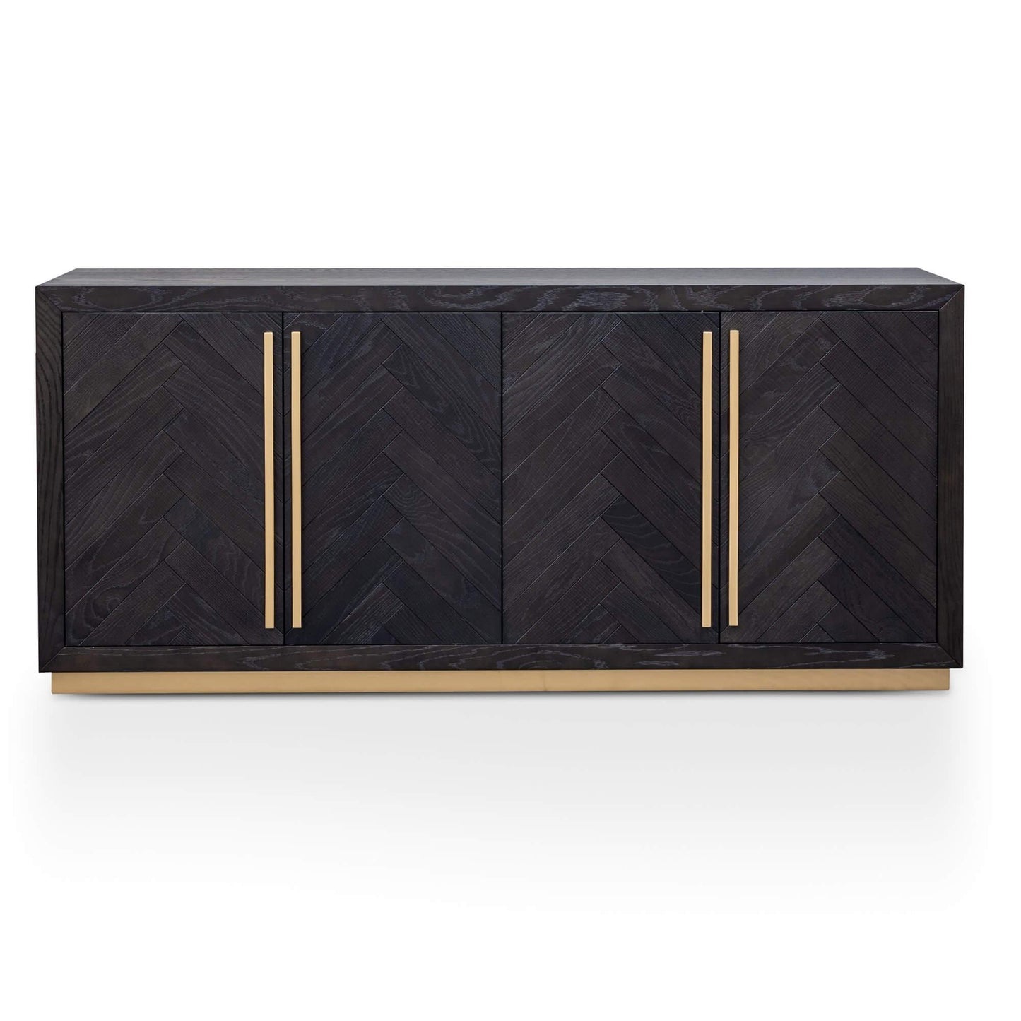 Calibre Wide Sideboard - Black and Brass DT2806-VN-Sideboards-Calibre-Prime Furniture