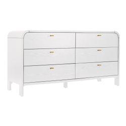 Chisholm Oak 6 Drawer Chest - White - Chest Of Drawers330409320294128909 2