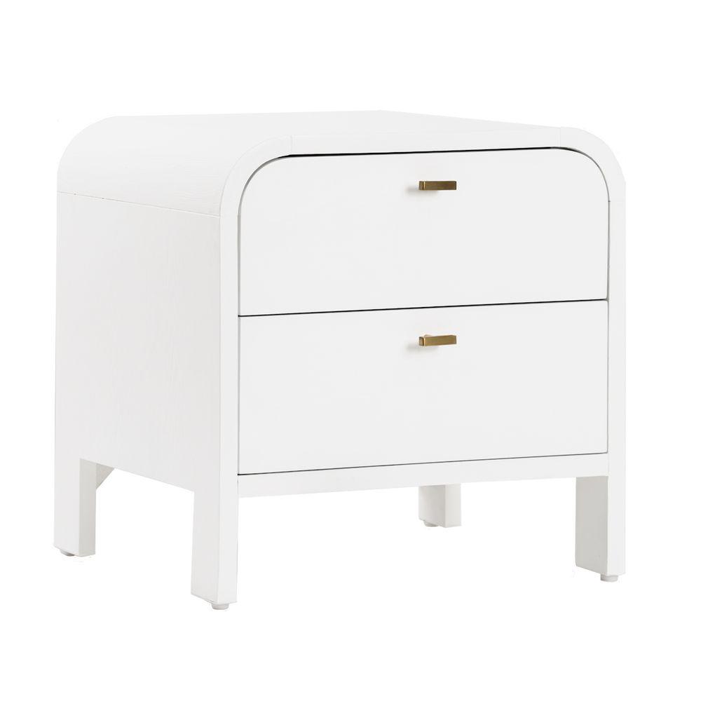 Chisholm Oak Bedside Table - White - Bedside Table330389320294128886 3