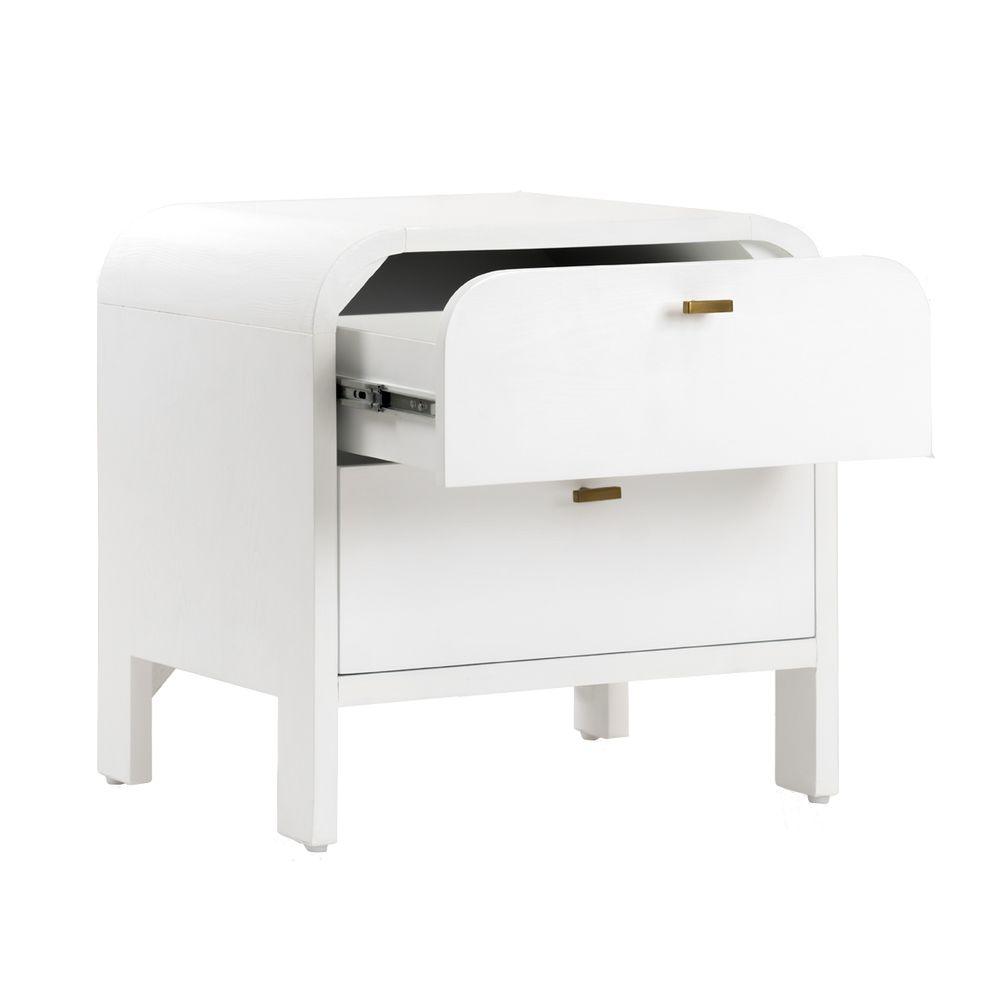 Chisholm Oak Bedside Table - White - Bedside Table330389320294128886 4