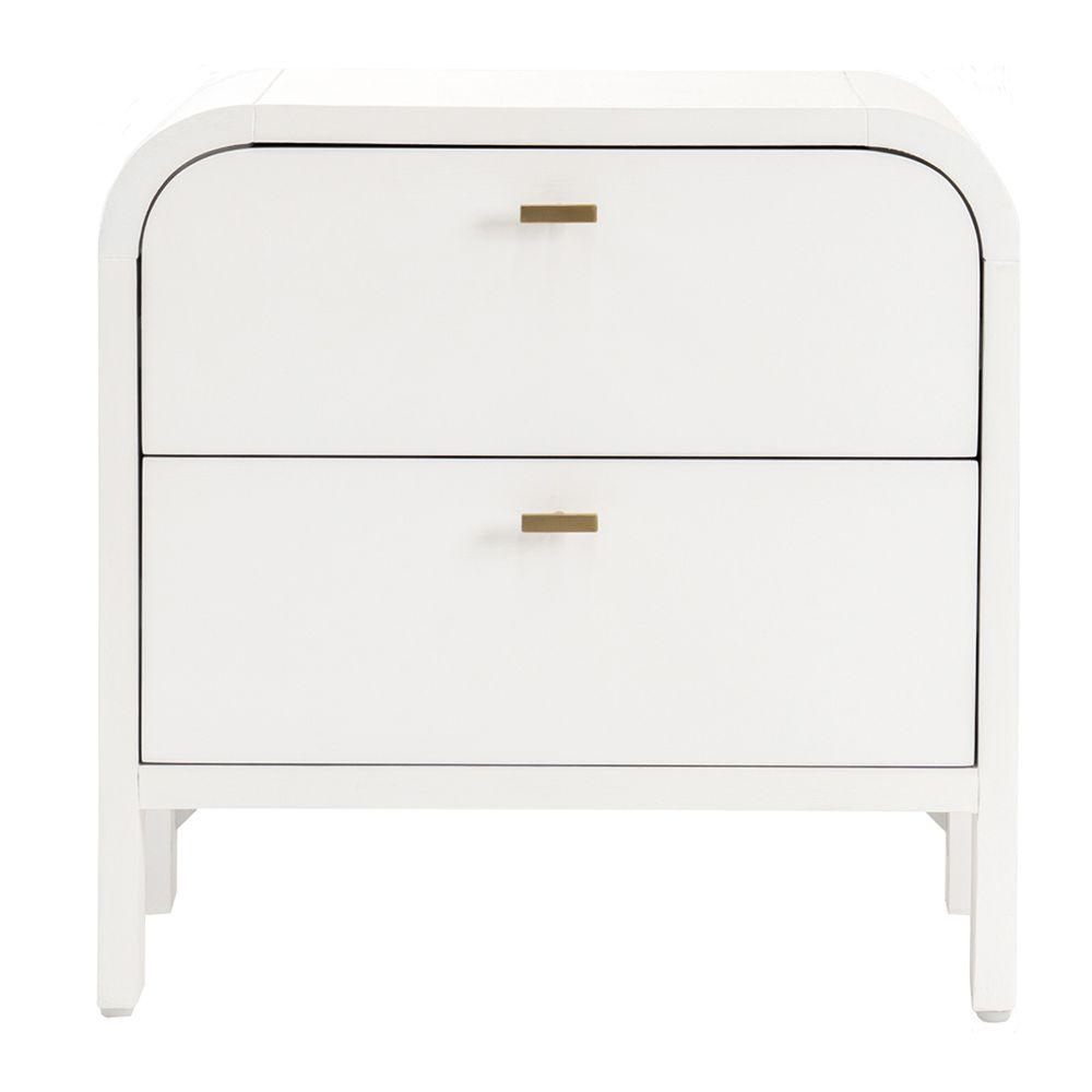 Chisholm Oak Bedside Table - White - Bedside Table330389320294128886 1