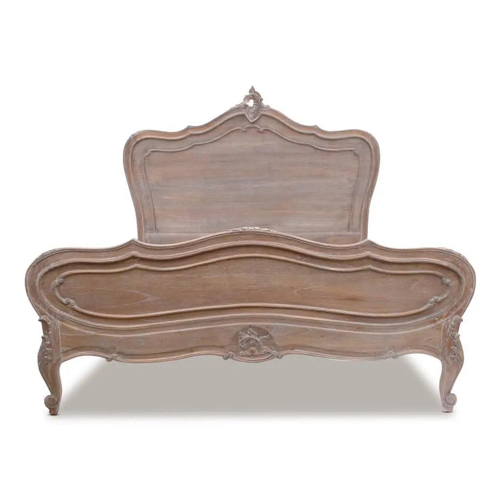 Classic Provence French Bed - Queen Size - Weathered Oak - BedMBED59QUEENTER9360245000236 3