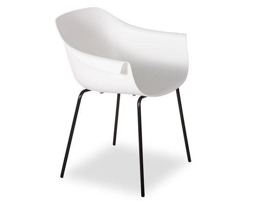 Crane Chair - Black Post - White Shell - B1002060309356182011350 1