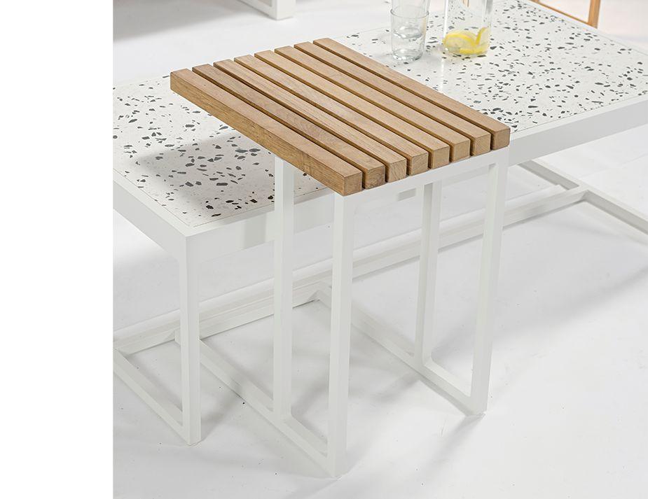 Cube Outdoor Side Table - White - C1412170679356182100016 2