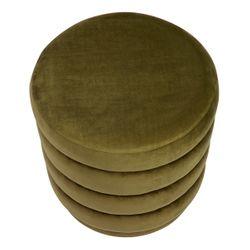 Demi Stool - Olive Velvet - Stool328589320294126301 3