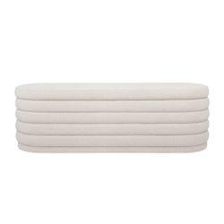 Demi Storage Bench Ottoman - White Boucle - Ottoman329549320294126813 1