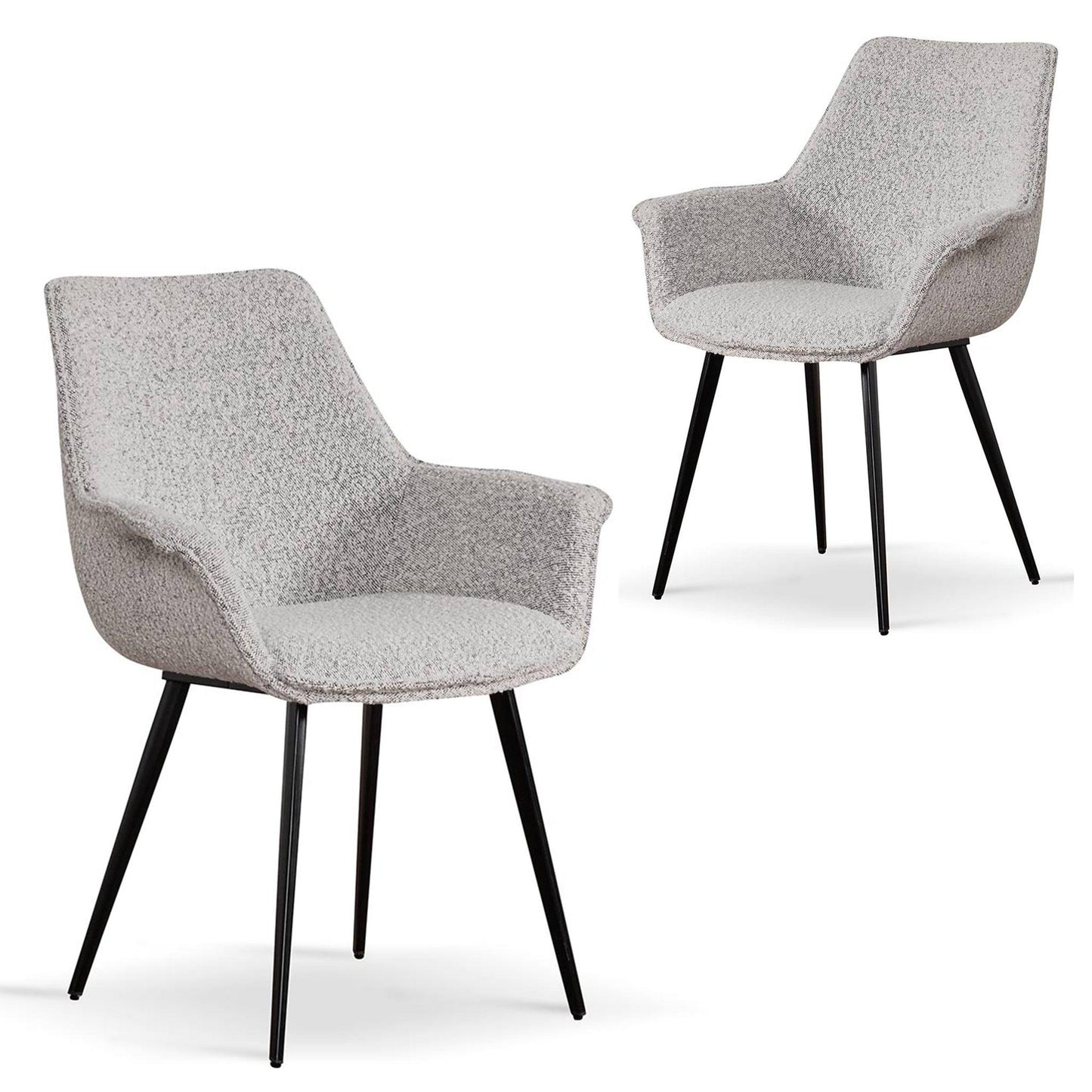 Dining Chair - Pepper Boucle (Set of 2) - Dining ChairsDC6876-SEx2 1