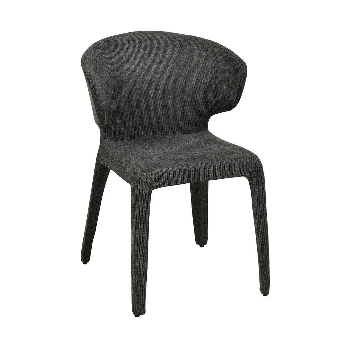 Fabric Dining Chair - Charcoal Grey (Set of 2) - Dining ChairsDC8463-FHx2 4