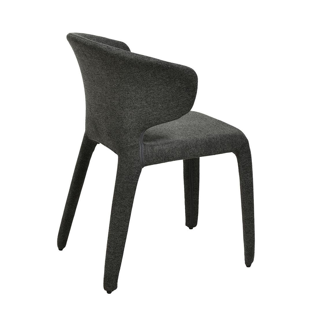 Fabric Dining Chair - Charcoal Grey (Set of 2) - Dining ChairsDC8463-FHx2 5