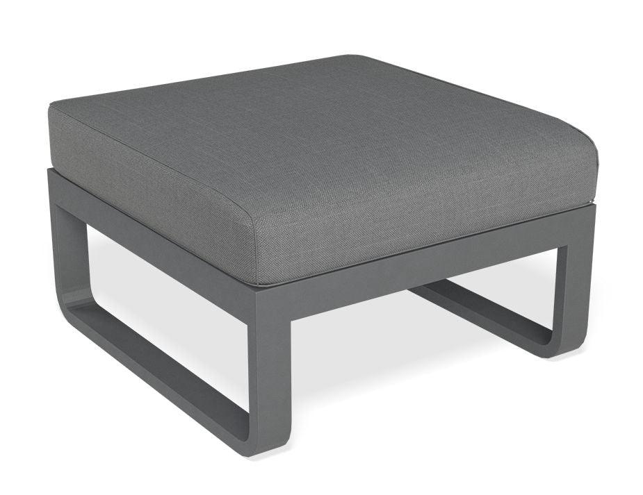 Fino Ottoman with Charcoal Frame / Dark Grey Fabric - C1412190759356182100061 1