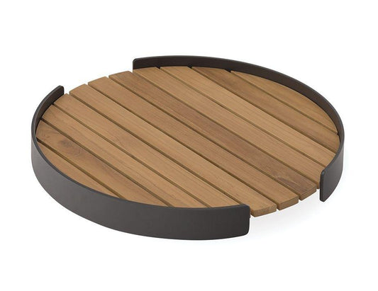 Fino Outdoor Tray Round -Charcoal - C1412120759356182099907 1