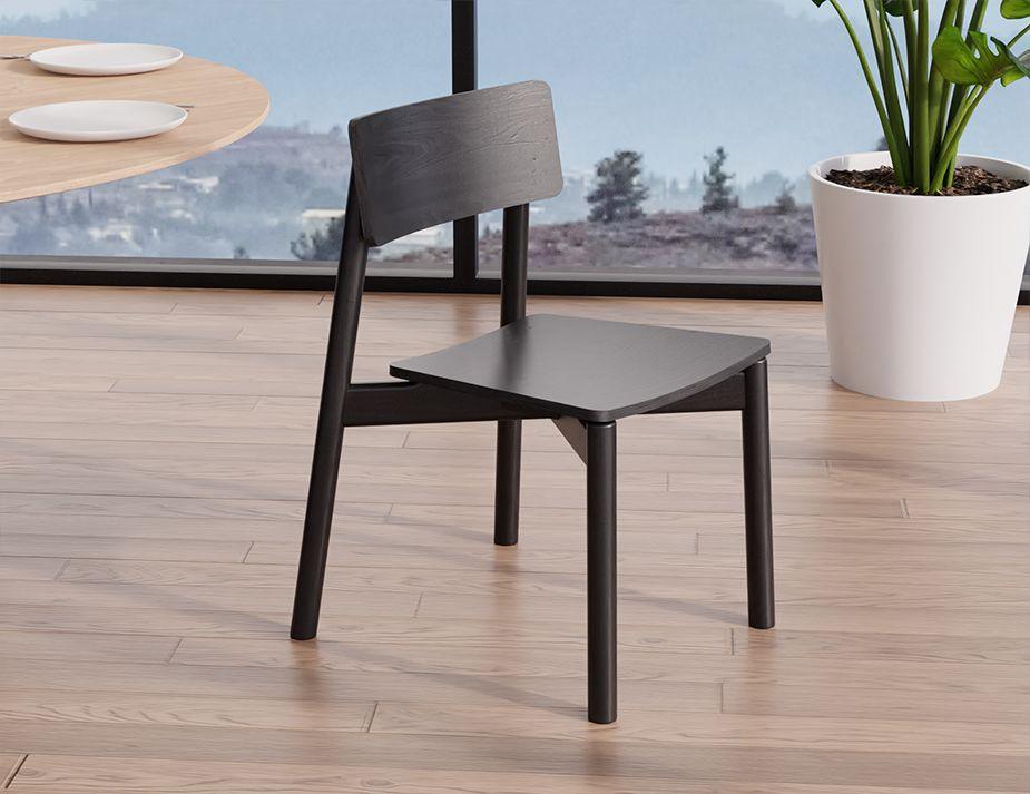 Andi Chair - Black Stained Ash-Level-Prime Furniture