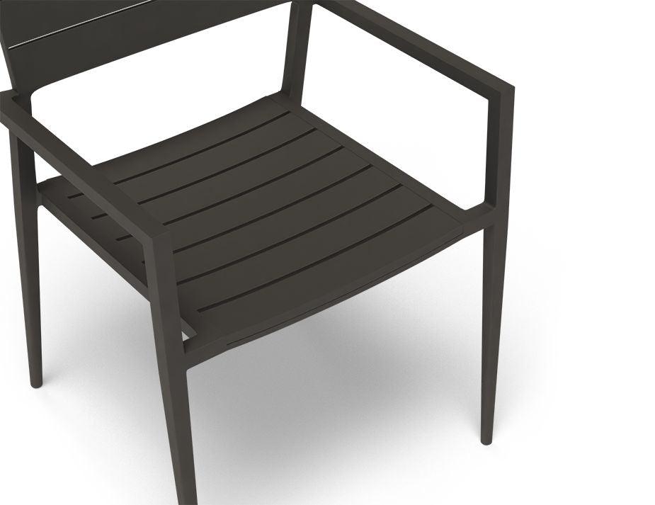 Halki Chair - Outdoor - Charcoal - No Cushion - C1410260759356182095718 3