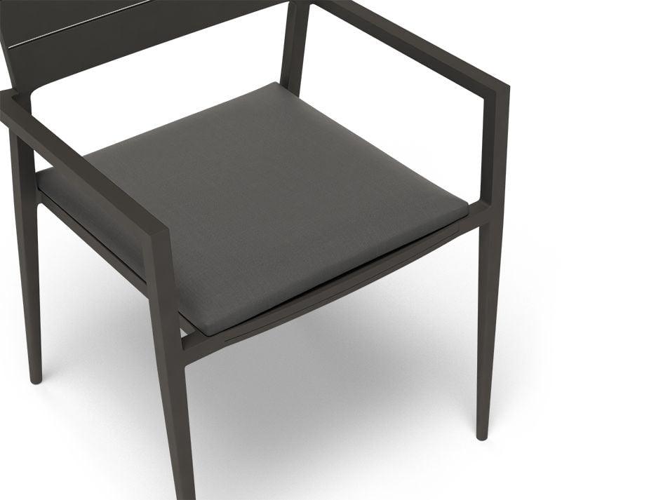 Halki Chair - Outdoor - Charcoal - With Dark Grey Cushion - C1410261759356182095732 5