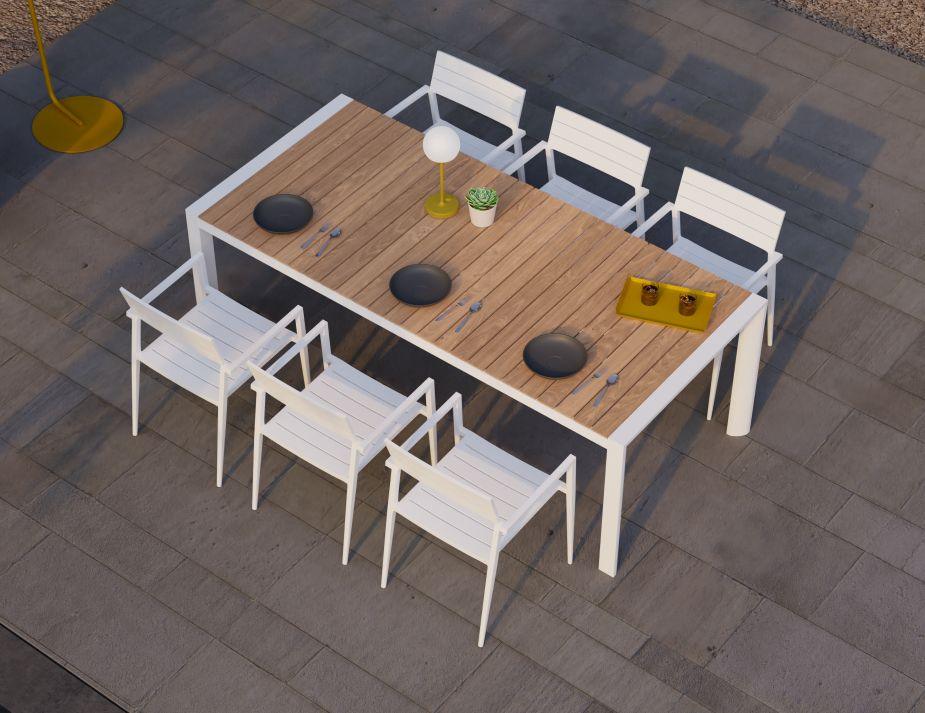 Halki Chair - Outdoor - White - No Cushion - C1410260679356182095701 2