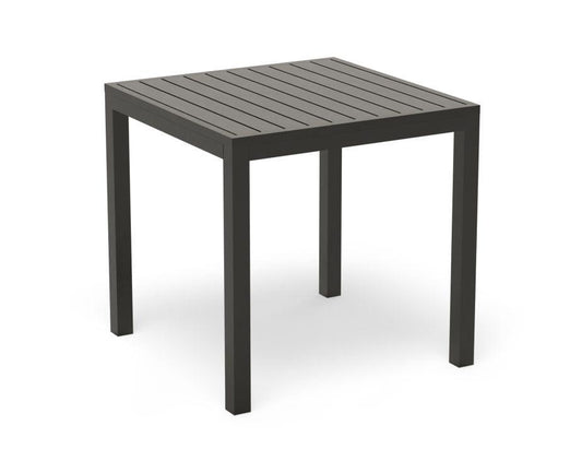 Halki Table Matt Charcoal Aluminium 77cm x 77xm - C1412045759356182151360 1