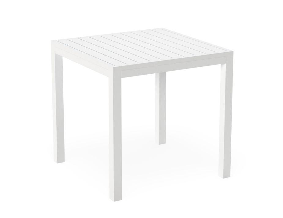 Halki Table Matt White Aluminium 77cm x 77cm - C1412045679356182151353 1