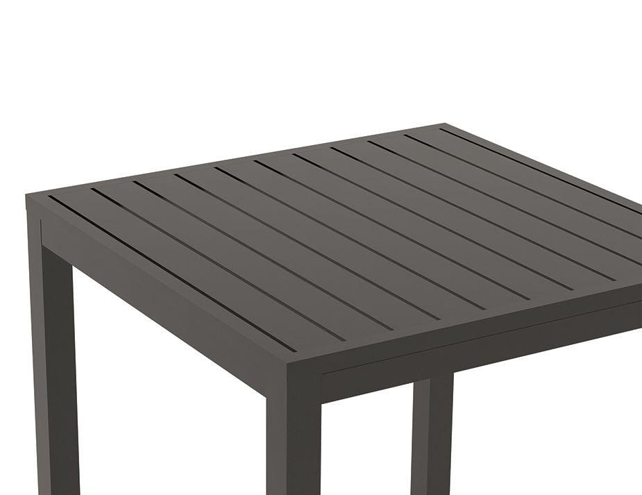 Halki Table - Outdoor - High Bar - Matt Charcoal 77 x 77cm - C1412044759356182099839 7