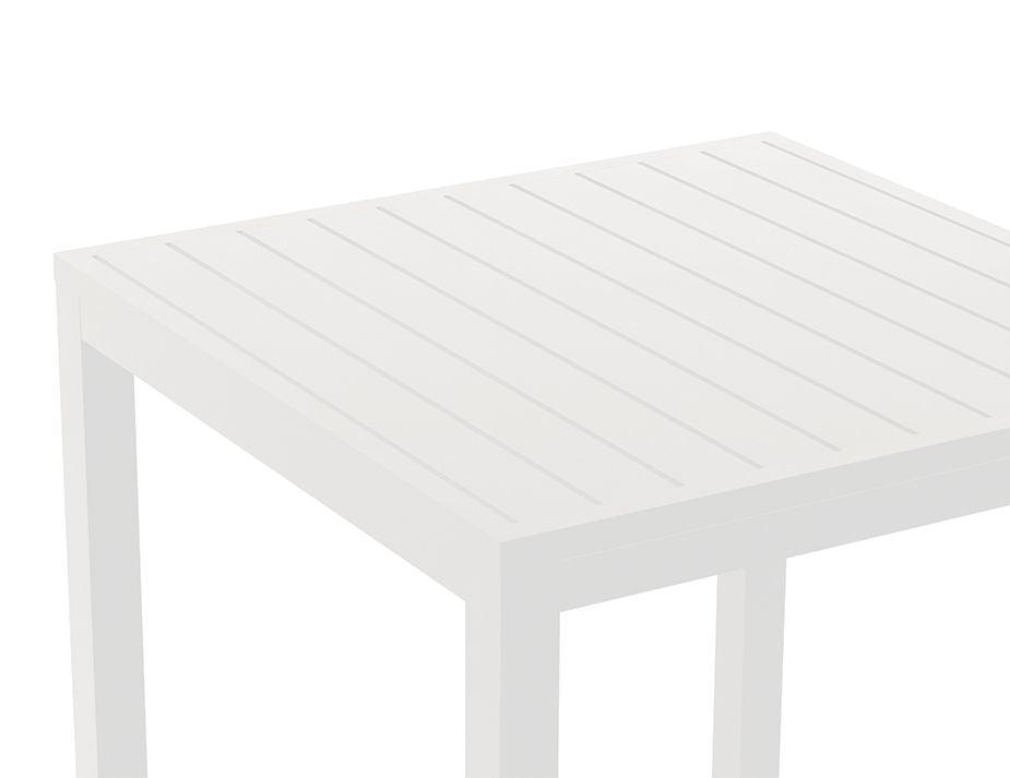 Halki Table - Outdoor - High Bar - Matt White 77 x 77cm - C1412044679356182099822 7