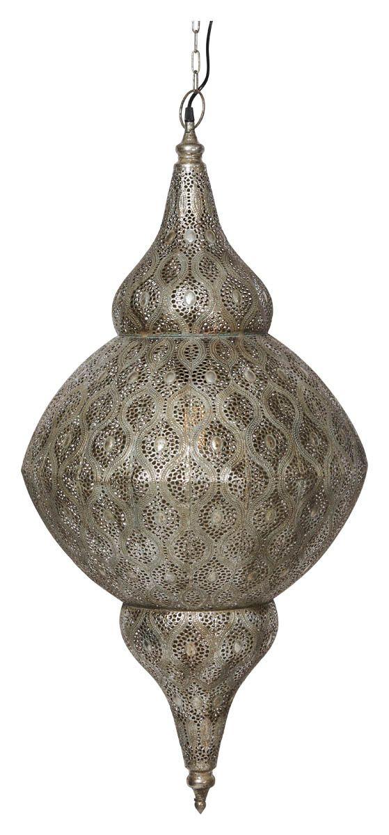 HG Living Aladdin Large Statement Pendant Light - Silver - Pendant LightMQ889332092119782 1