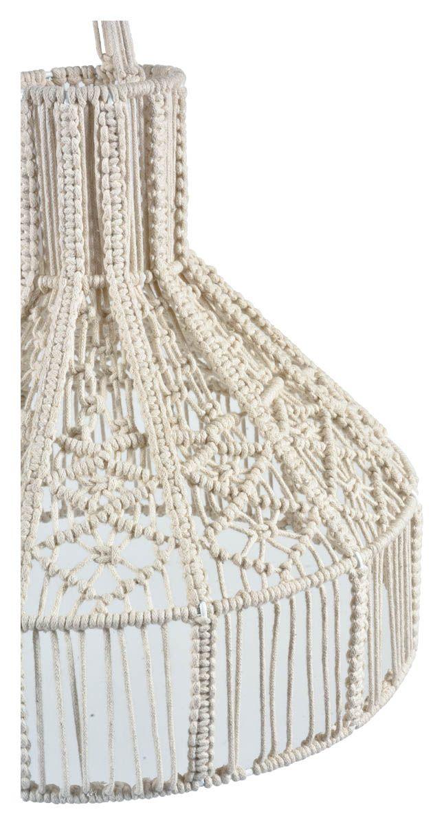 HG Living Ballina Macrame Round Pendant Light - Off White IP01 - Pendant LightIP019332092124366 5