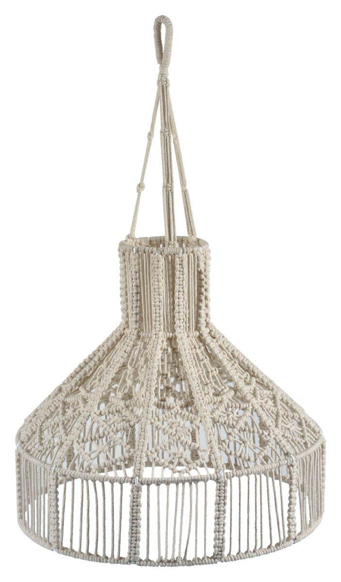 HG Living Ballina Macrame Round Pendant Light - Off White IP01 - Pendant LightIP019332092124366 1