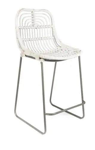 HG Living Buton Rattan Bar Stool White - Bar/CounterIU549332092073930 1