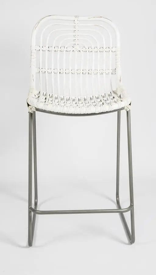 HG Living Buton Rattan Bar Stool White - Bar/CounterIU549332092073930 3