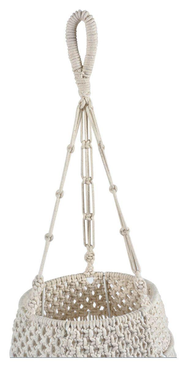 HG Living Byron Macrame Long Pendant Light With Tassels - Off White IP03 - Pendant LightIP039332092124380 3