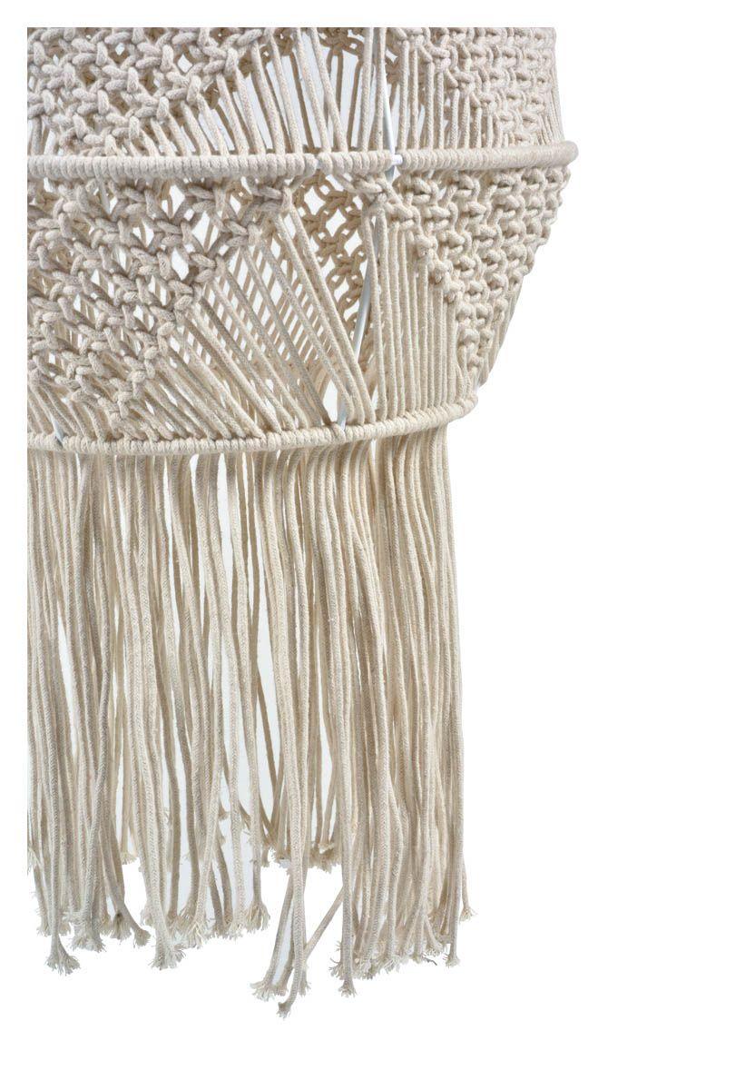 HG Living Byron Macrame Long Pendant Light With Tassels - Off White IP03 - Pendant LightIP039332092124380 5