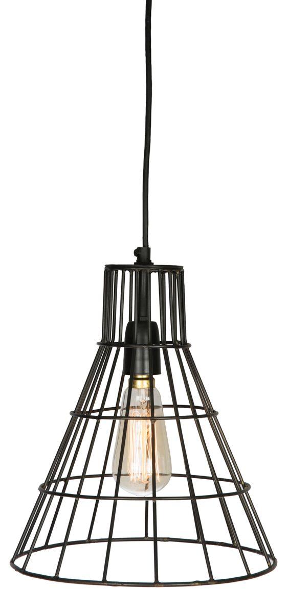 HG Living Flared Cage Lamp Black Coal VE15 - Pendant LightVE159332092085933 1