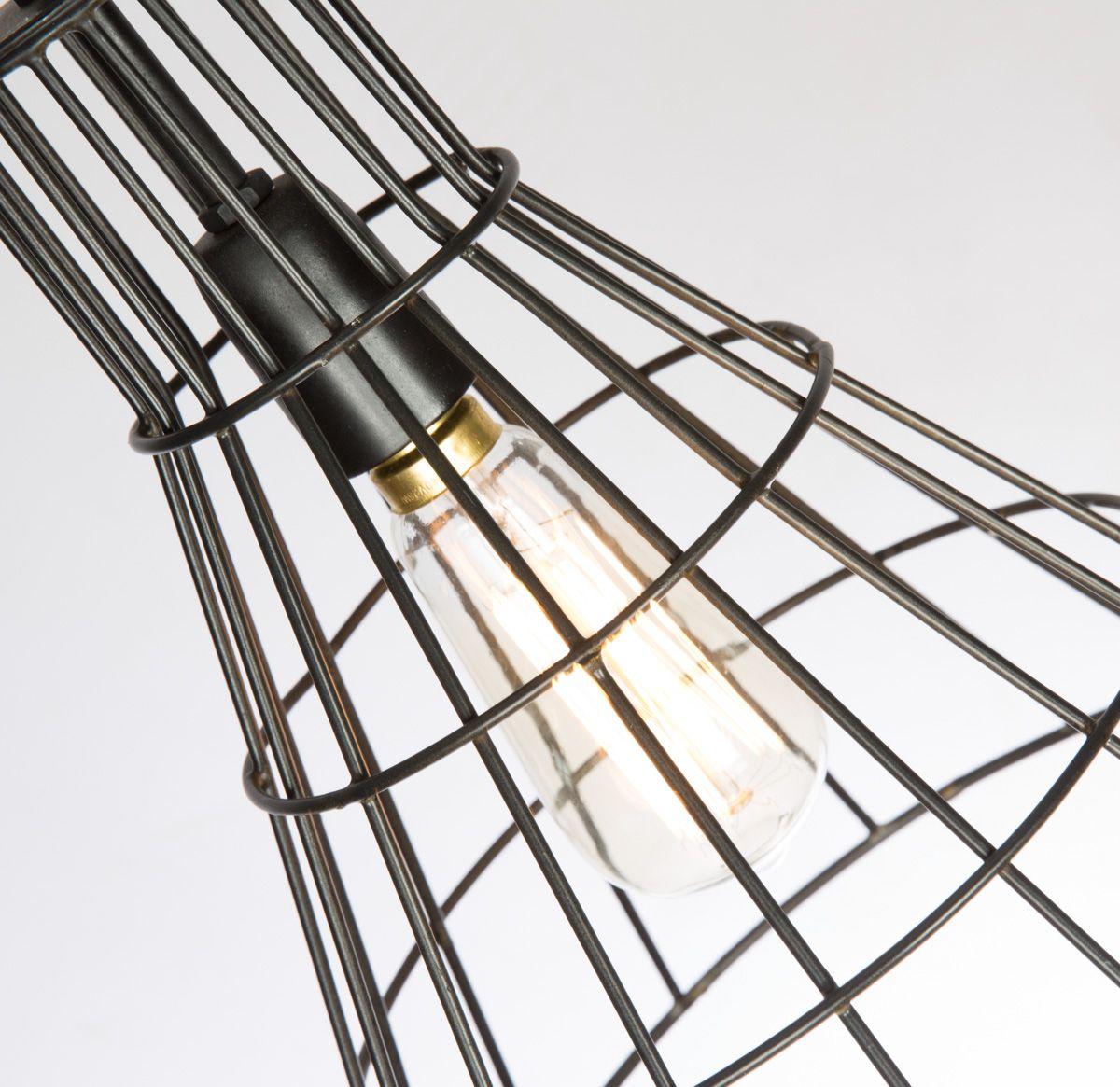 HG Living Flared Cage Lamp Black Coal VE15 - Pendant LightVE159332092085933 2