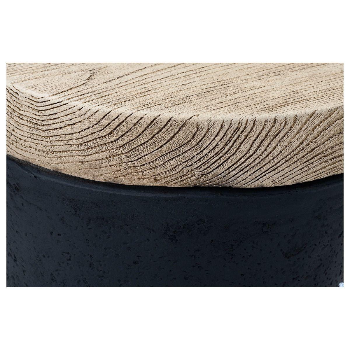 HG Living Hampton's Indoor/Outdoor Round Side Table Light Oak/Grey YS09 - Side TableYS099332092133153 5