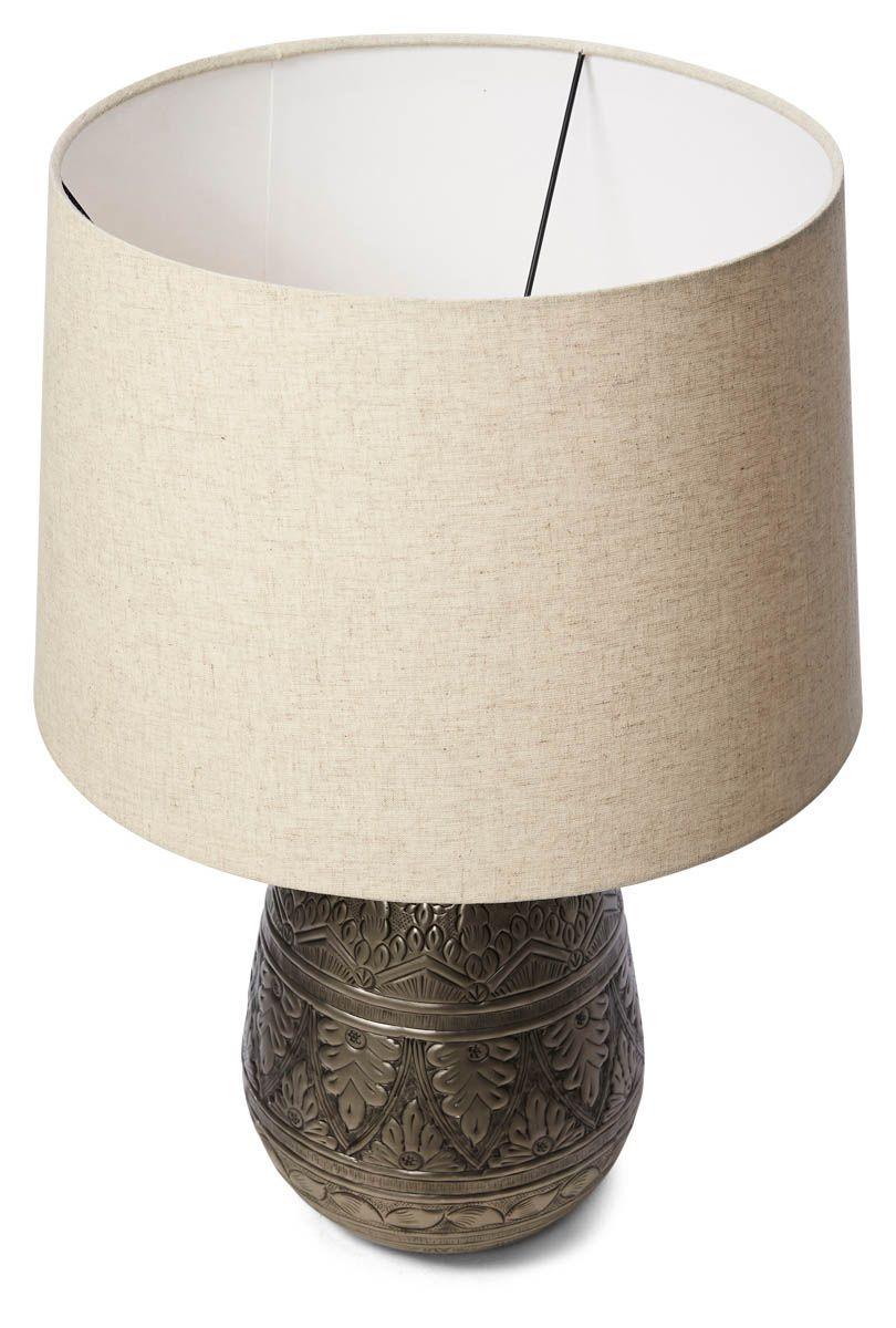 HG Living Jasper Metal Work Iron Table Lamp With Fabric Shade - Pewter/Grey - Table & Floor LampsVE439332092116811 3