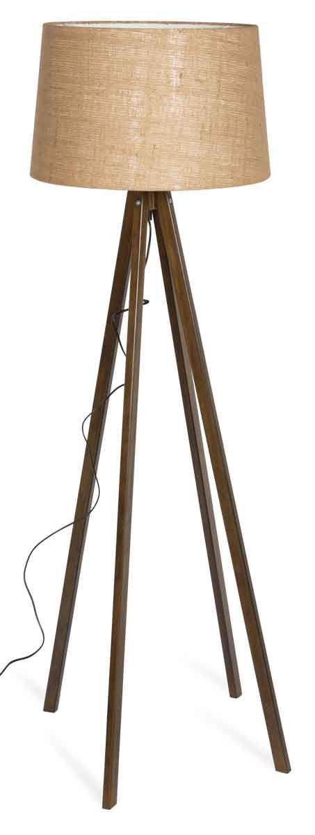 HG Living Paris Wooden Tripod FLoor Lamp With Jute Shade PY14 - Table & Floor LampsPY149332092094003 1