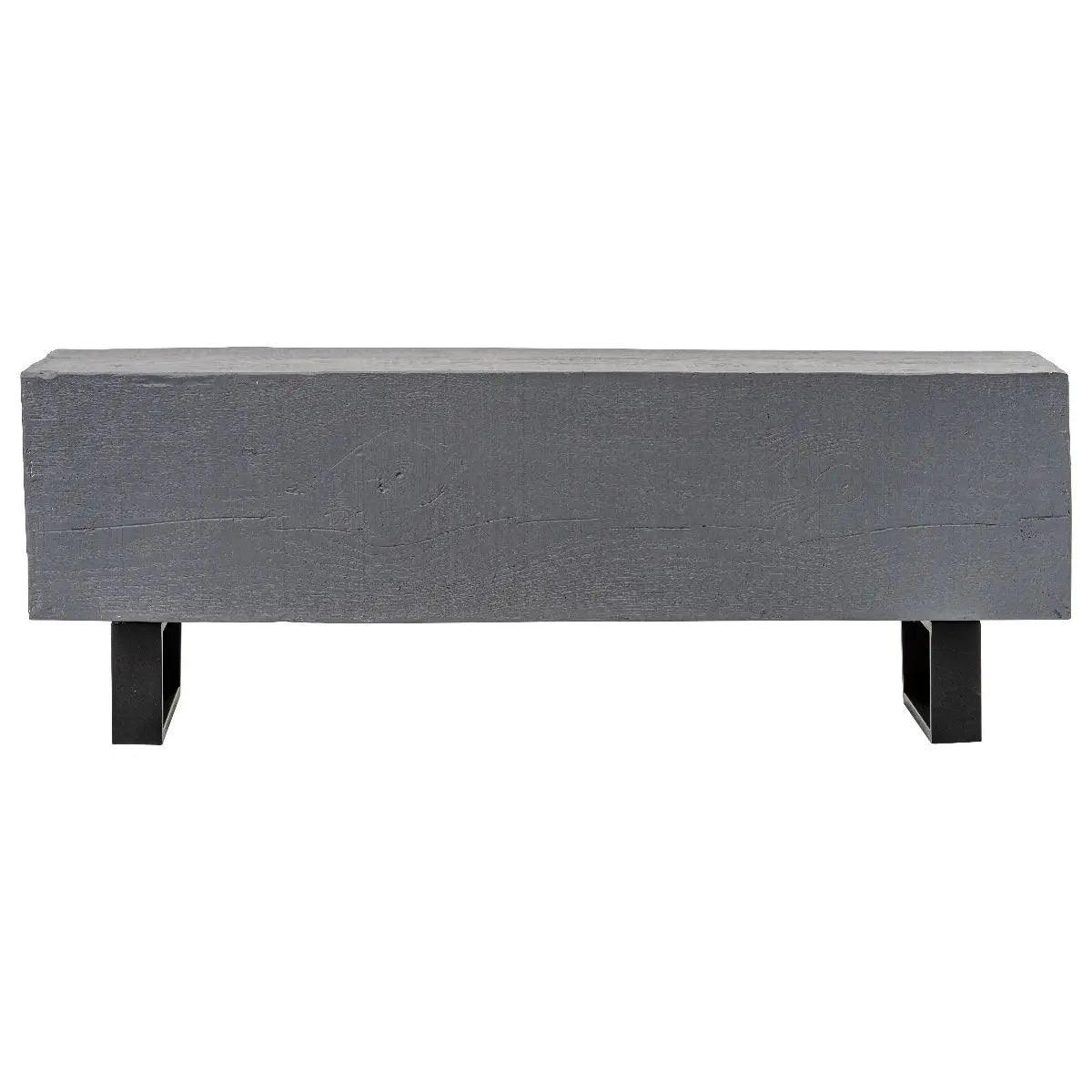 HG Living Woodland Indoor/Outdoor Faux Wood Bench Grey YS10 - Wood BenchYS109332092133160 10