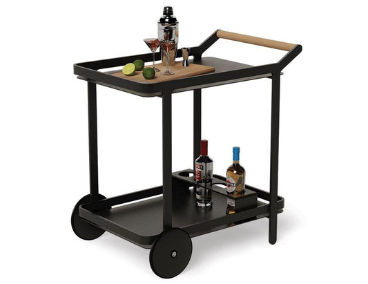 Imola Outdoor Bar Cart - Black - C1410550279356182096272 1