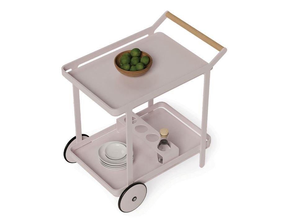 Imola Outdoor Bar Cart - Pale Pink Blush - C1410550029356182096258 4