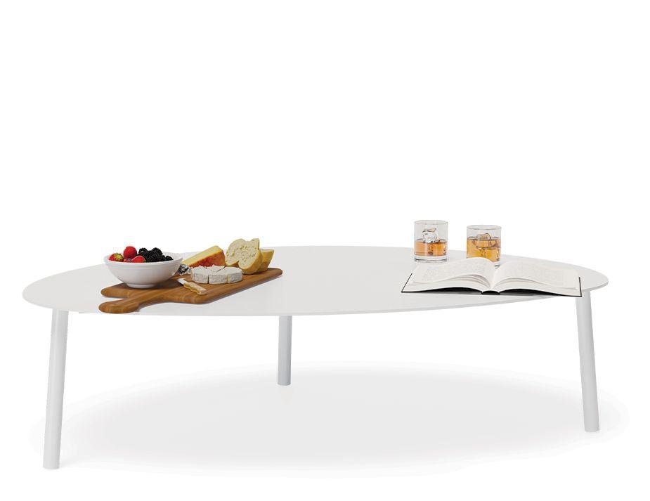 Cetara Coffee Table - Outdoor - White - Large-Level-Prime Furniture