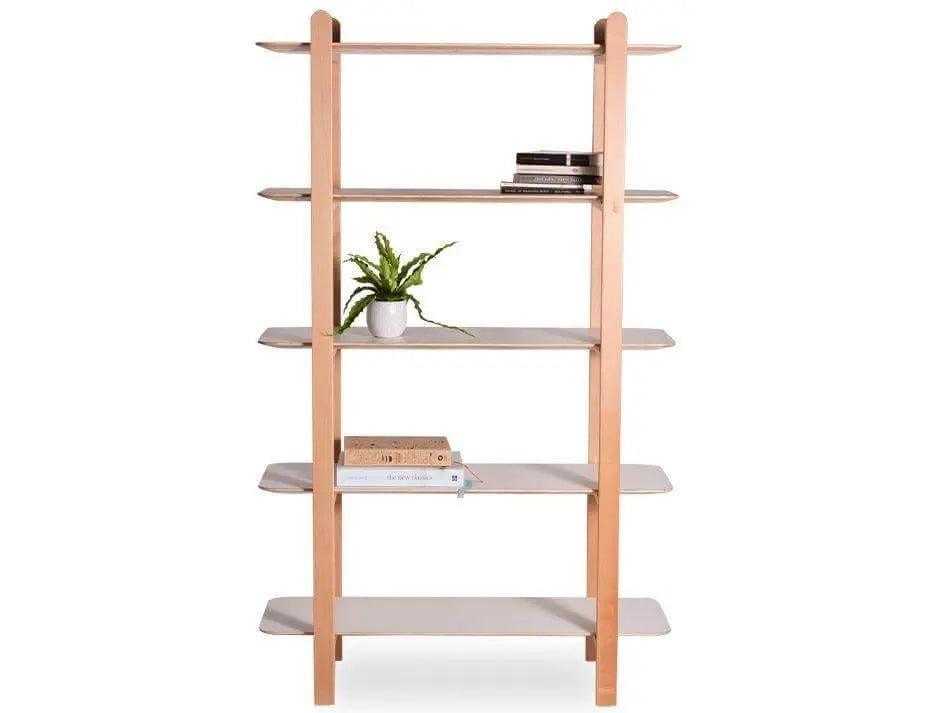 Level Beni Storage Unit - 5 Shelves - Natural - White - StorageB1251030709356182017277 1