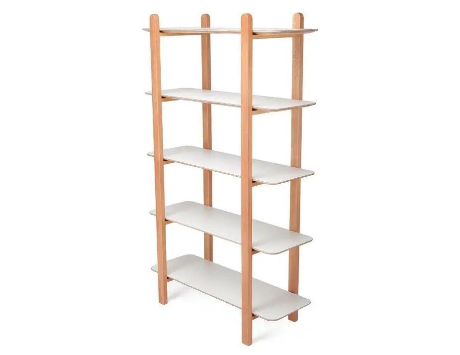 Level Beni Storage Unit - 5 Shelves - Natural - White - StorageB1251030709356182017277 4