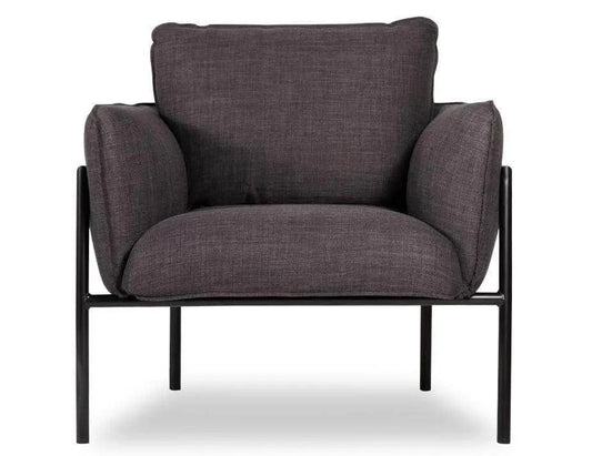 Level Charlie Single Seater Lounge Chair Charcoal - SofaB1002060449356182011411 1