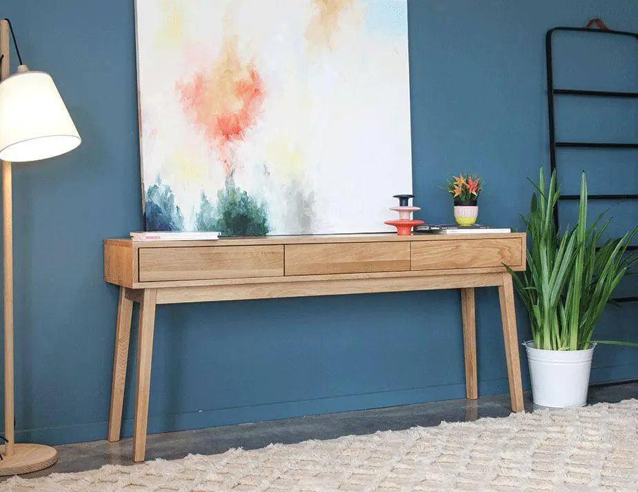 Level Copenhagen Console Table - 3 Draws - Oak - Extra Long - SideboardC1250041559356182061317 1