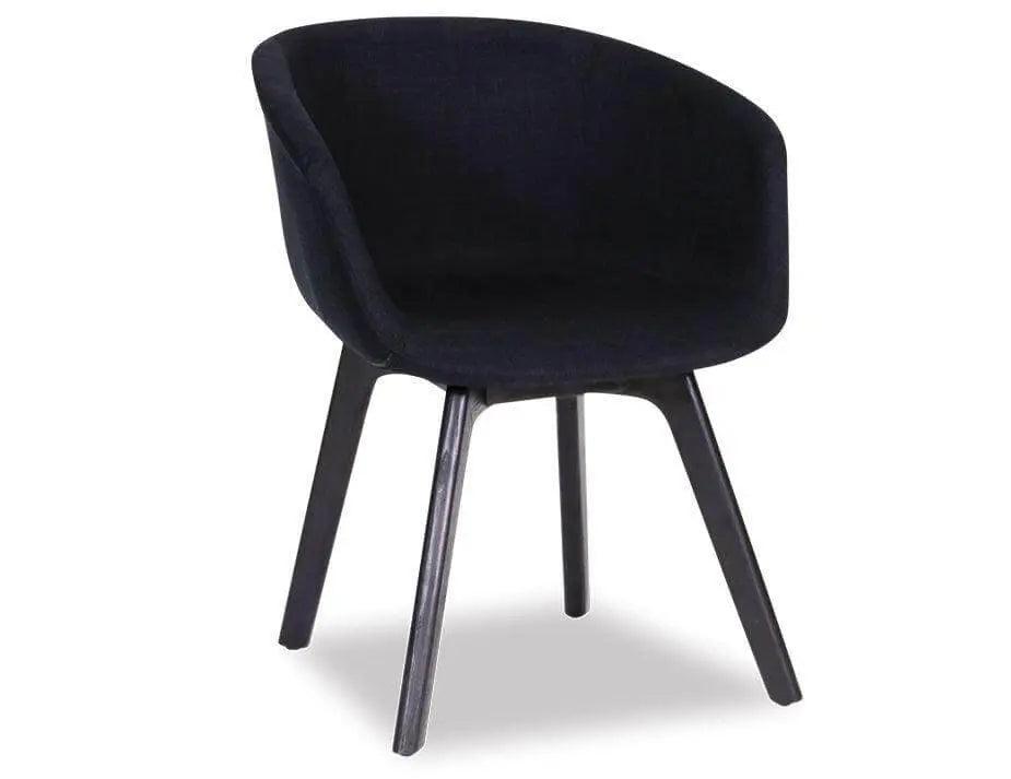 Level Lonsdale Arm Chair - Black - Black Fabric - ChairB1000902279356182009173 1