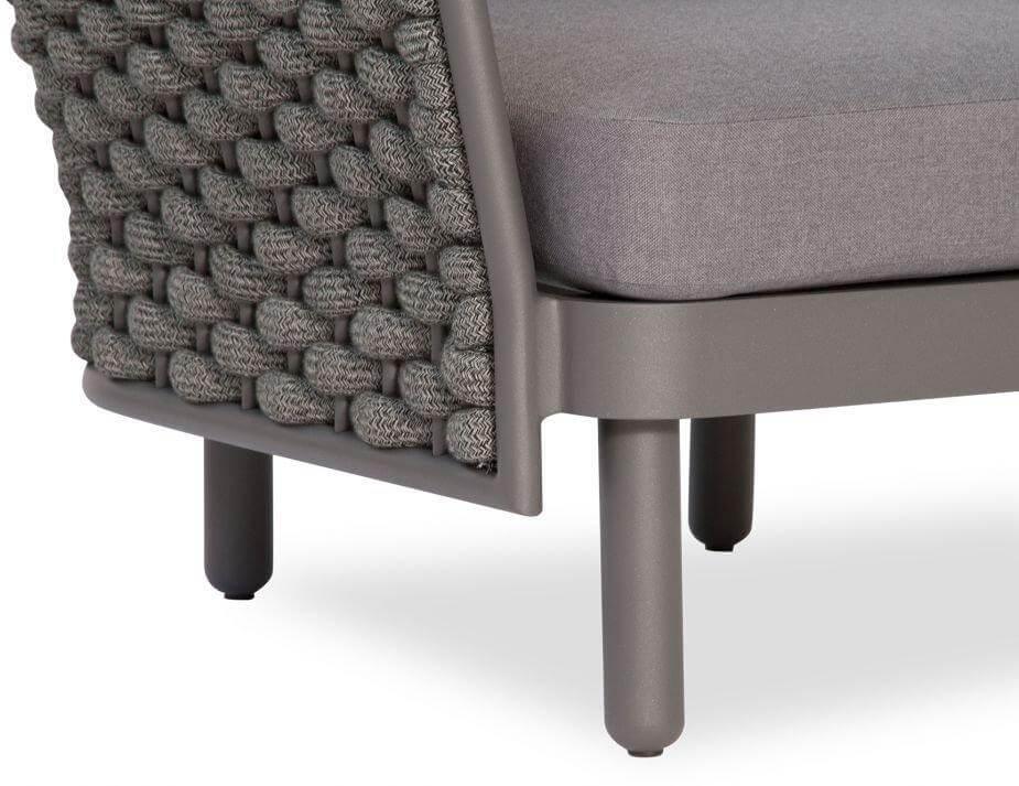 Level Siano Modular Right Arm 2 Seater - Outdoor - Charcoal - Dark Grey Cushion-Sofa-Level-Prime Furniture