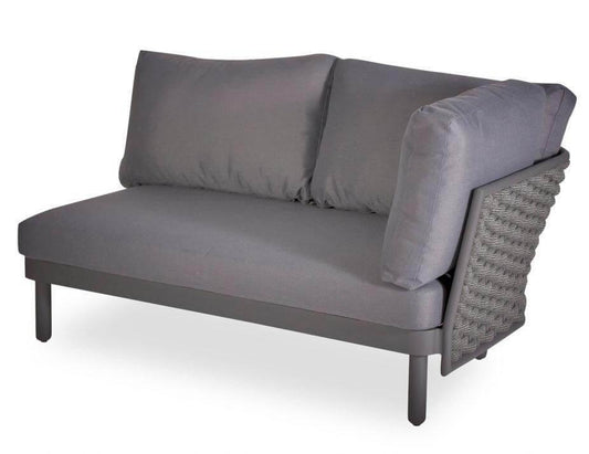 Level Siano Modular Right Arm 2 Seater - Outdoor - Charcoal - Dark Grey Cushion-Sofa-Level-Prime Furniture