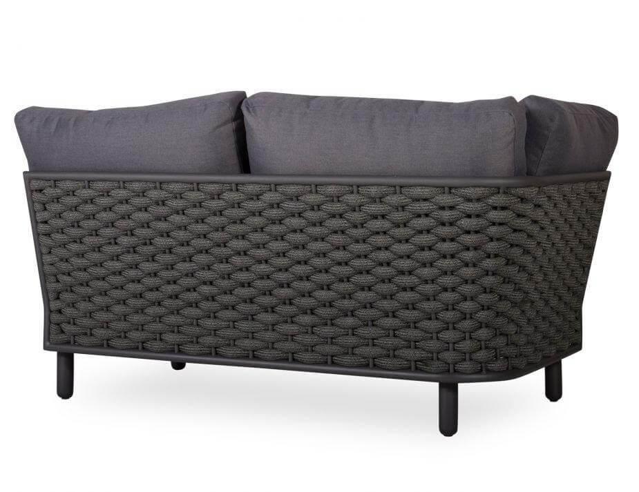 Level Siano Modular Right Arm 2 Seater - Outdoor - Charcoal - Dark Grey Cushion-Sofa-Level-Prime Furniture