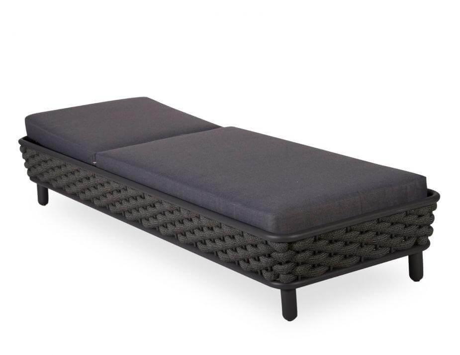 Level Siano Sun Lounge - Outdoor - Charcoal - Dark Grey Cushion-Lounge Chair-Level-Prime Furniture