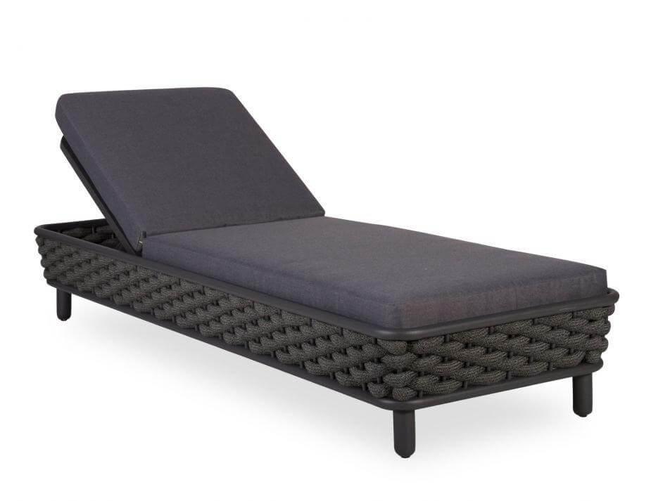 Level Siano Sun Lounge - Outdoor - Charcoal - Dark Grey Cushion-Lounge Chair-Level-Prime Furniture